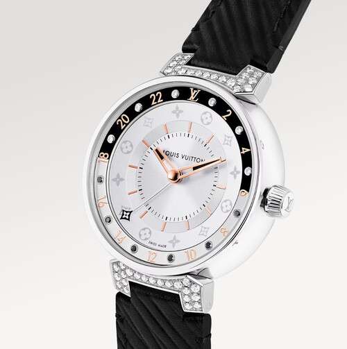 Louis Vuitton Tambour Slim Monogram Dentelle Black